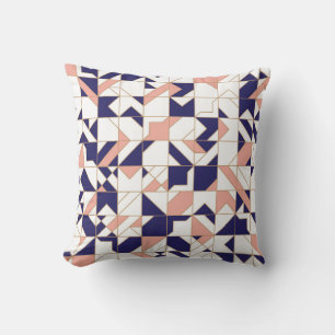 Geometrisches, Vintages, modernes, nahtloses Muste Kissen