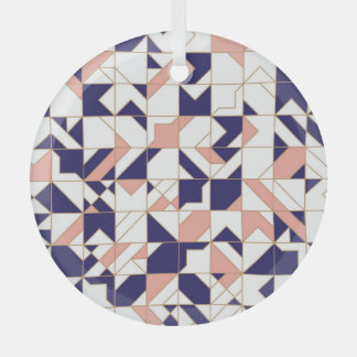 Geometrisches, Vintages, modernes, nahtloses Muste Ornament Aus Glas