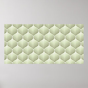 Geometrisches, Vintages, nahtloses Muster. abstrak Poster