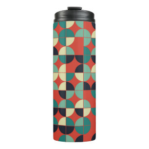 Geometrisches Vintages, Nahtloses Muster. Thermosbecher