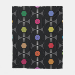 Geometrisches Vinyl: Einfacher nahtloser Hintergru Fleecedecke