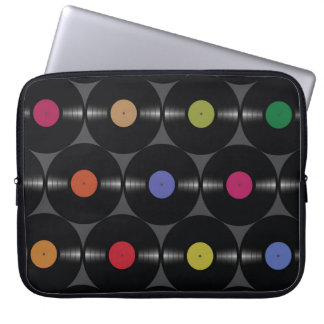 Geometrisches Vinyl: Einfacher Nahtloser Hintergru Laptopschutzhülle