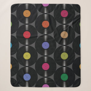 Geometrisches Vinyl: Einfacher nahtloser Hintergru Sherpadecke