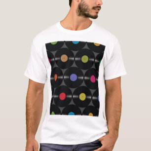 Geometrisches Vinyl: Einfacher Nahtloser Hintergru T-Shirt