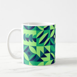 Geometrisches Wandbild: modernes Vintages Design. Kaffeetasse