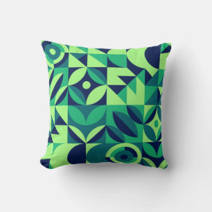 Geometrisches Wandbild: modernes Vintages Design. Kissen