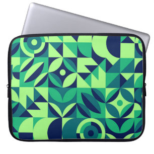 Geometrisches Wandbild: modernes Vintages Design. Laptopschutzhülle