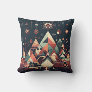 Geometrisches Weihnachten Kissen