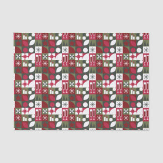 Geometrisches Weihnachten Seidenpapier