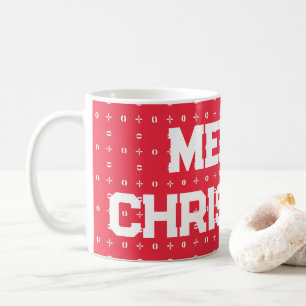 Geometrisches Weihnachtsmuster - Kaffeetasse