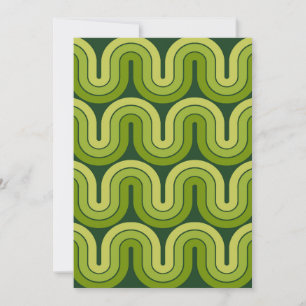 Geometrisches Wellendesign für Retro-Geometrien Einladung