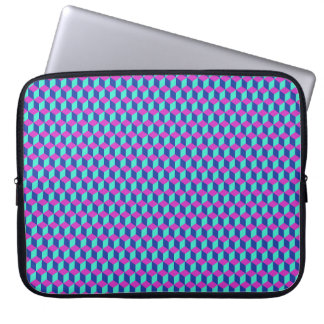 Geometrisches Würfelmuster Laptopschutzhülle