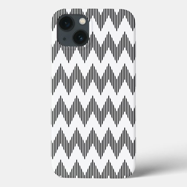 Geometrisches Zickzackmuster 2 Case-Mate iPhone Hülle (Rückseite)