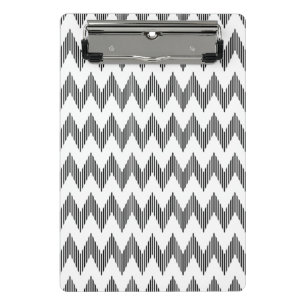 Geometrisches Zickzackmuster 2 Mini Klemmbrett