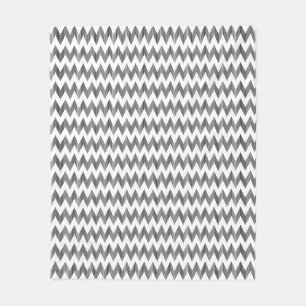Geometrisches Zickzackmuster Fleecedecke