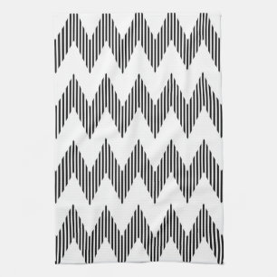 Geometrisches Zickzackmuster Handtuch
