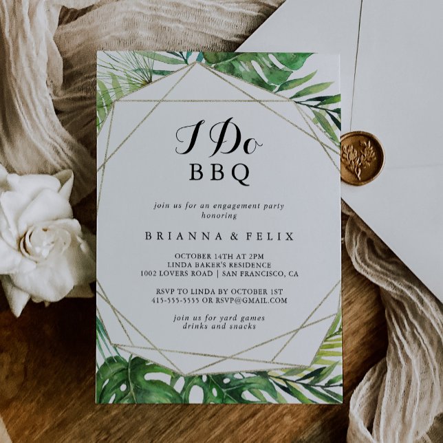 Geometrisches Ziel Ich mache GRILLEN Engagement Pa Einladung (Von Creator hochgeladen)