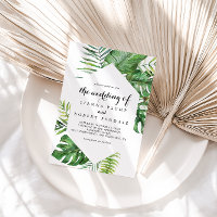Geometrisches Ziel tropische Hochzeit von