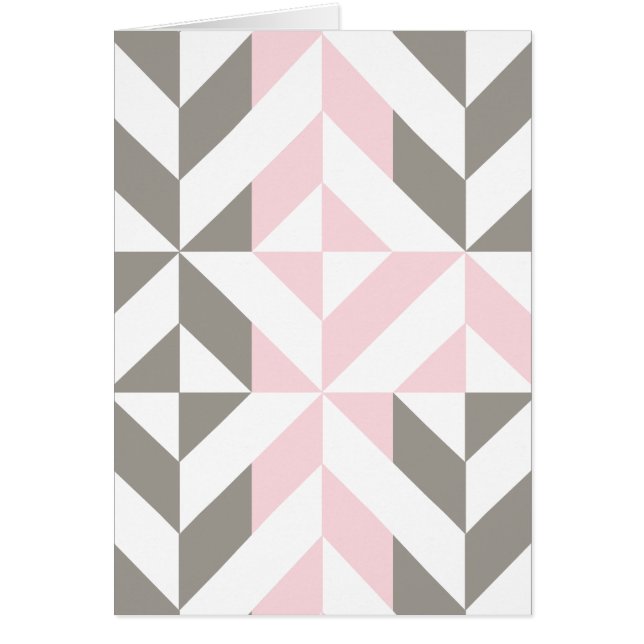 Geometrisches ZigZag für Rosa und Silber (Vorne)