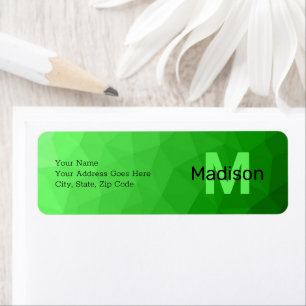 Geometrismuster für den grünen Farbverlauf Monogra