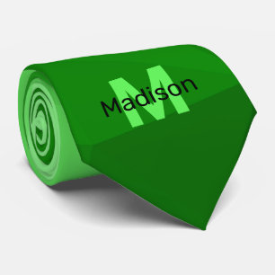 Geometrismuster für den grünen Farbverlauf Monogra Krawatte