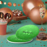 Geometrismuster für den grünen Farbverlauf Monogra Pappteller<br><div class="desc">Monogram Personalize mit Ihrem benutzerdefinierten Initial und Namen. Hellgrüne Gefälle geometrische Maschenmuster helle Dreiecke ombre. Dreieck geometrische Masche mit dunkelgrünem Ober-Farbverlauf,  Muster,  Ober,  Masche,  Dreiecke,  Geometrie,  Gefälle,  cool,  Dreieck,  Grün</div>