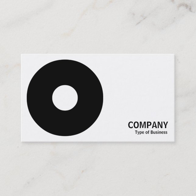 Geometropolis - Bold Circle II - Black Visitenkarte (Vorderseite)