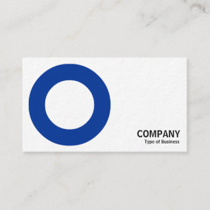 Geometropolis - Bold Circle - Navy Blue Visitenkarte