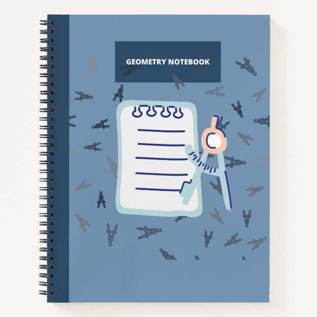 GEOMETRY COMPASS & PAPIERNOTEBOOK NOTIZBUCH (Vorderseite)