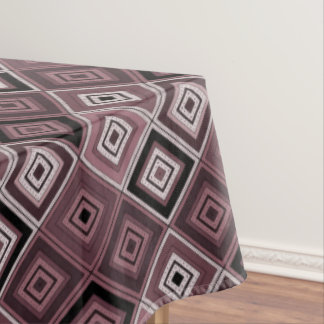 Geometry ethnic patchwork brown burgundy  tischdecke