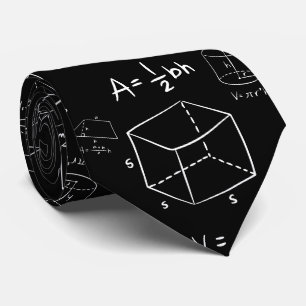 Geometry Geek & Schwarz/Weiß Neck Tie Krawatte