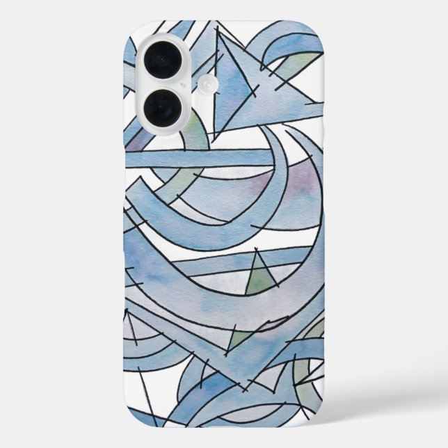 Geometry Homework-Hand Painted Modern Art Case-Mate iPhone Hülle (Rückseite)