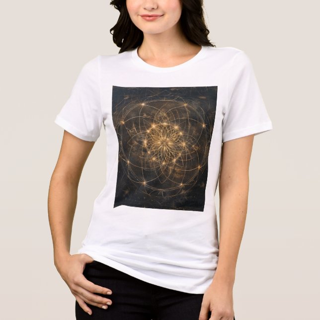 Geometry is Prayer in Shape Tri-Blend Shirt (Vorderseite)