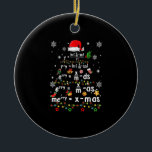 Geometry Math Science Lehrer Weihnachten Keramik Ornament<br><div class="desc">Das ist ein großartiges Geschenk für Ihre Familie,  Freunde,  die Jesus Liebe. Sie werden sich freuen,  dieses Geschenk von Ihnen während der Ferienzeit oder an jedem anderen Tag zu erhalten.</div>