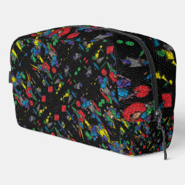 Geometry Mechanism Black Waschbeutel