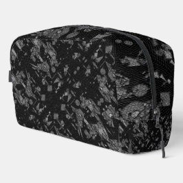 Geometry Mechanism Black Waschbeutel