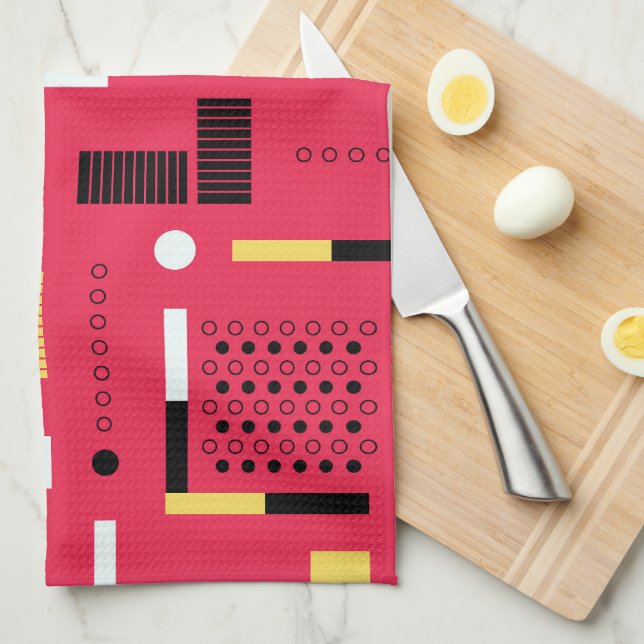 Geometry Polka Streifen Geschirrtuch (Viertel Falte)