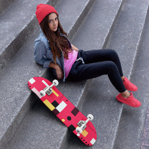 Geometry Polka Streifen Skateboard