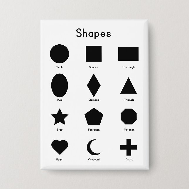 Geometry Shapes Button (Vorderseite)