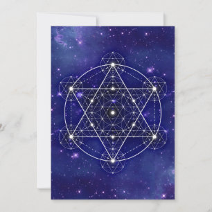 Geometry Space Blue Karte
