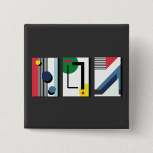 Geometryabstrakt Button