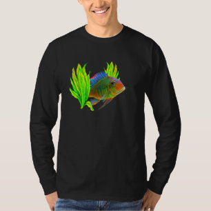 Geophagus Eartheater Cichlid Aquarium hält Fisch T-Shirt