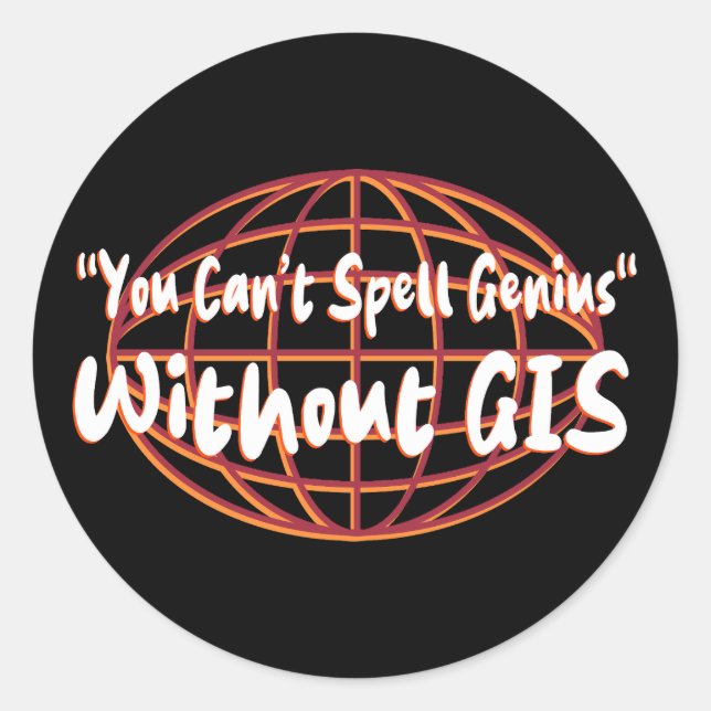 Georaum-/Surveyanzeige Runder Aufkleber (Vorderseite)