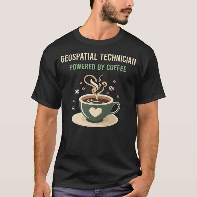 Georäumlicher Kaffeetechniker T-Shirt (Vorderseite)