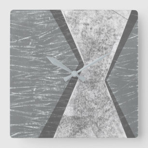 Georchestrierte Geometrie IV Quadratische Wanduhr