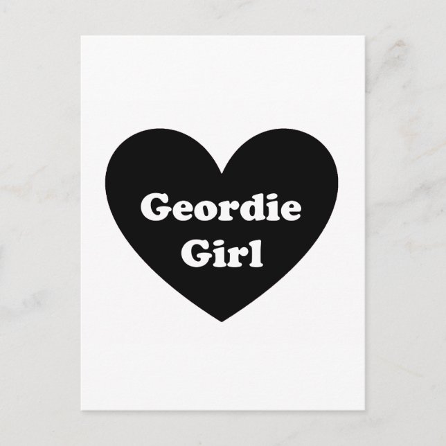 Geordie Girl Postkarte (Vorderseite)