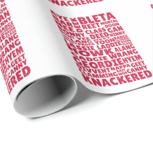 Geordie slang Northern English Geschenkpapier