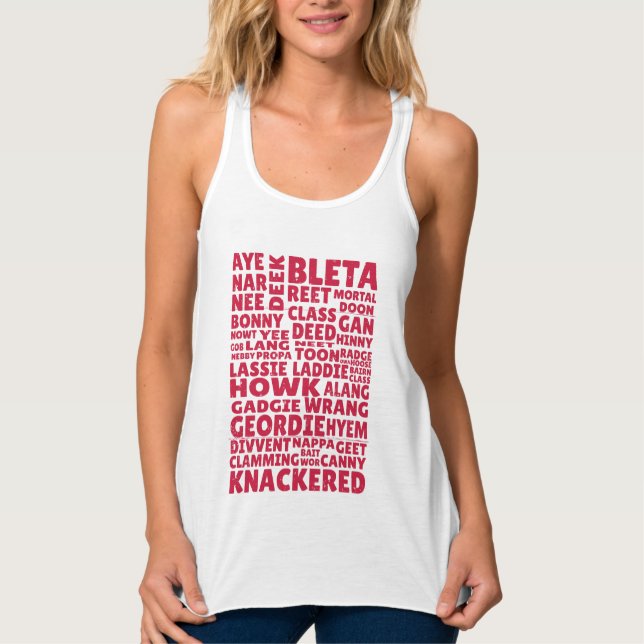 Geordie slang Northern English Tank Top (Vorderseite)