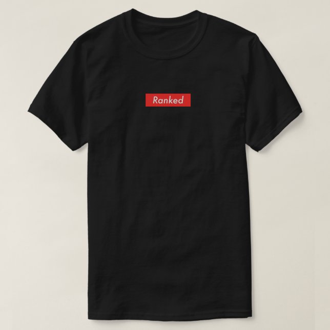 Geordneter schwarzer T - Shirt (Design vorne)