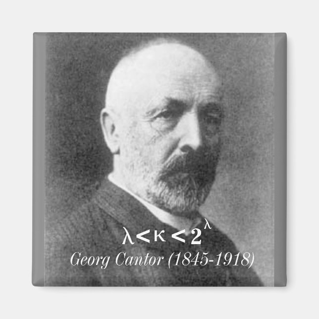Georg Cantor, die Kontinuumhypothese Magnet (Vorne)